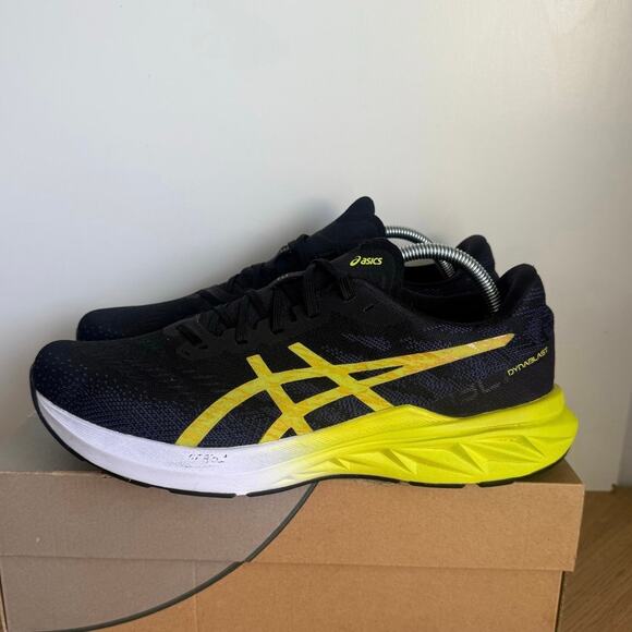 Asics Dynablast 3 Black /Lime Zest Men Running Sneakers - SZ 11 - Picture 5 of 13